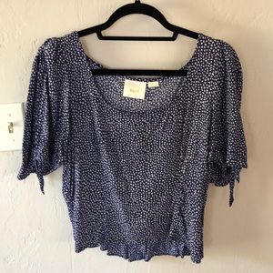 Anthropologie top | Maeve cold shoulder top